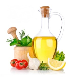 Cooking oil and vegetables