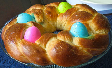 Easter egg bread
