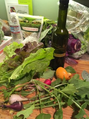 Kitchen Bounty from my Spring Garden