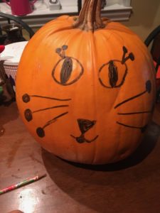 decorated pumpkin