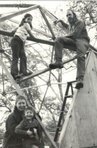 family on dome