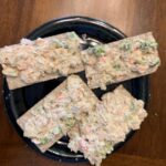 crackers on a plate
